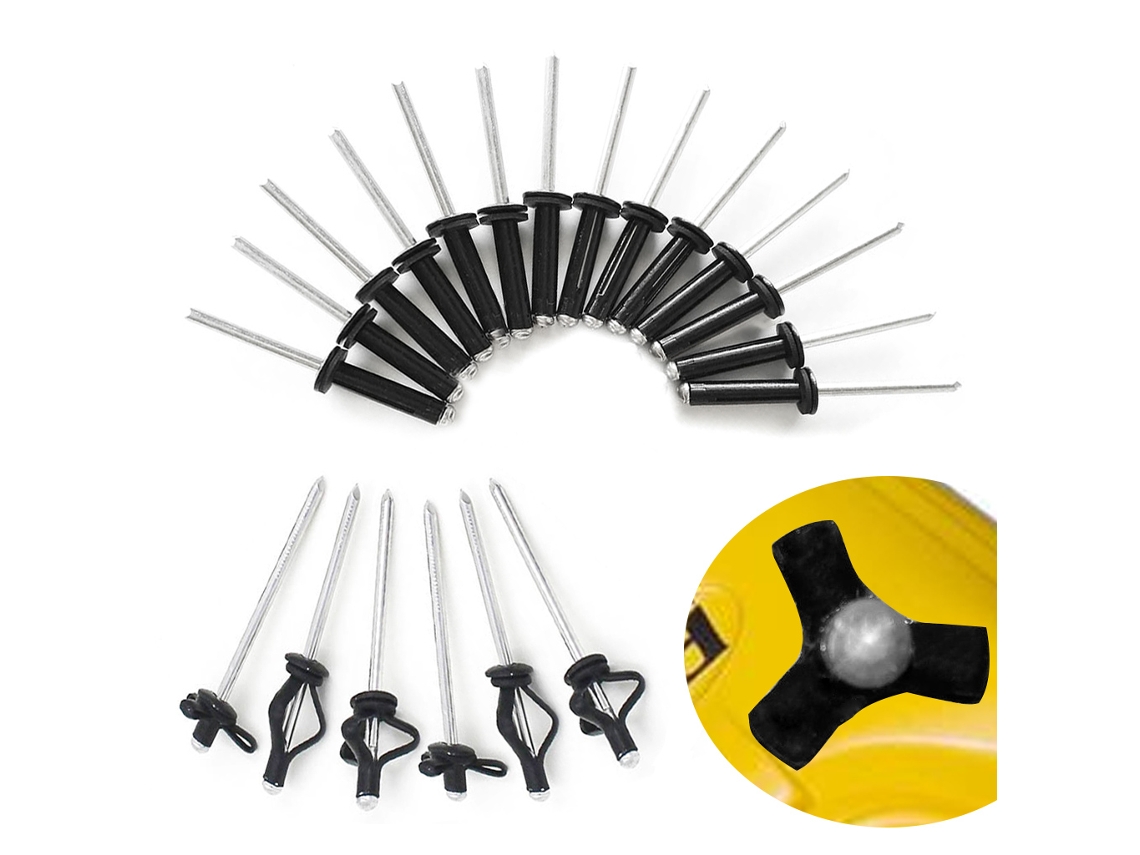 Rebites de Alumínio Business 20 Pcs Tri grip para Kayak Canoagem e Barco