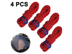 Rebe-corda Paracord De Nylon Reflectante Com Ajustador De Guia Para Tendas De Campanha E Atividades Ao Ar Livre