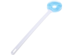 Escova De Banho Silicone Popetpop Com Cabo Longo, Esfoliante Corporal E Escova De Limpeza Facial, Esponja De Banho Dupla