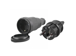 Conector Industrial de Alta Potência Ip44 À Prova D'água, em Borracha, Macho e Fêmea, para Uso em Palcos, com Plugue Europeu BRILVIBERA