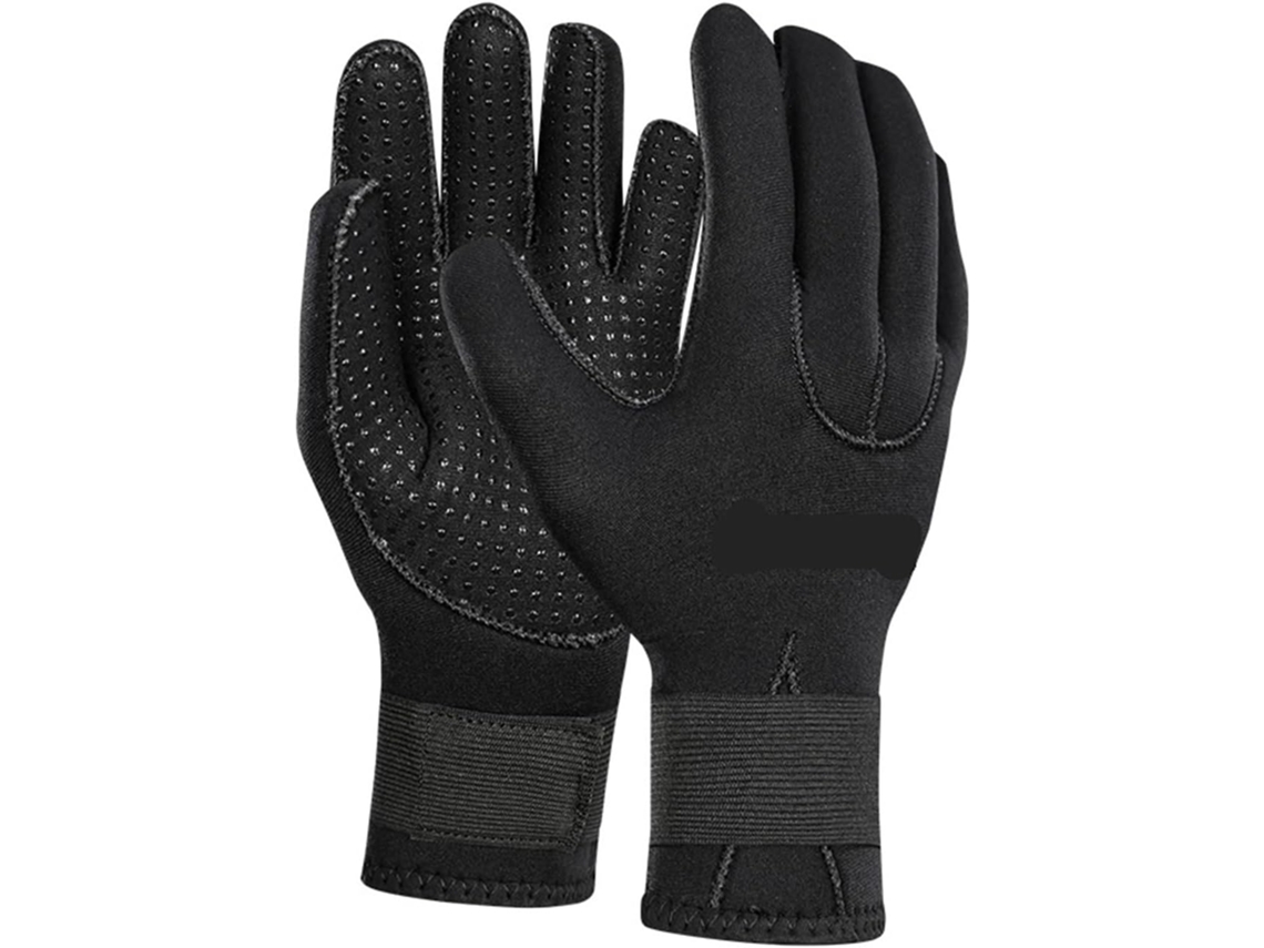 Gants de Plongée En Neoprene 3 Mm Hommes And Femmes, Antidérapants, Noirs, Chauds, La Plongée, Le SFUSHOS
