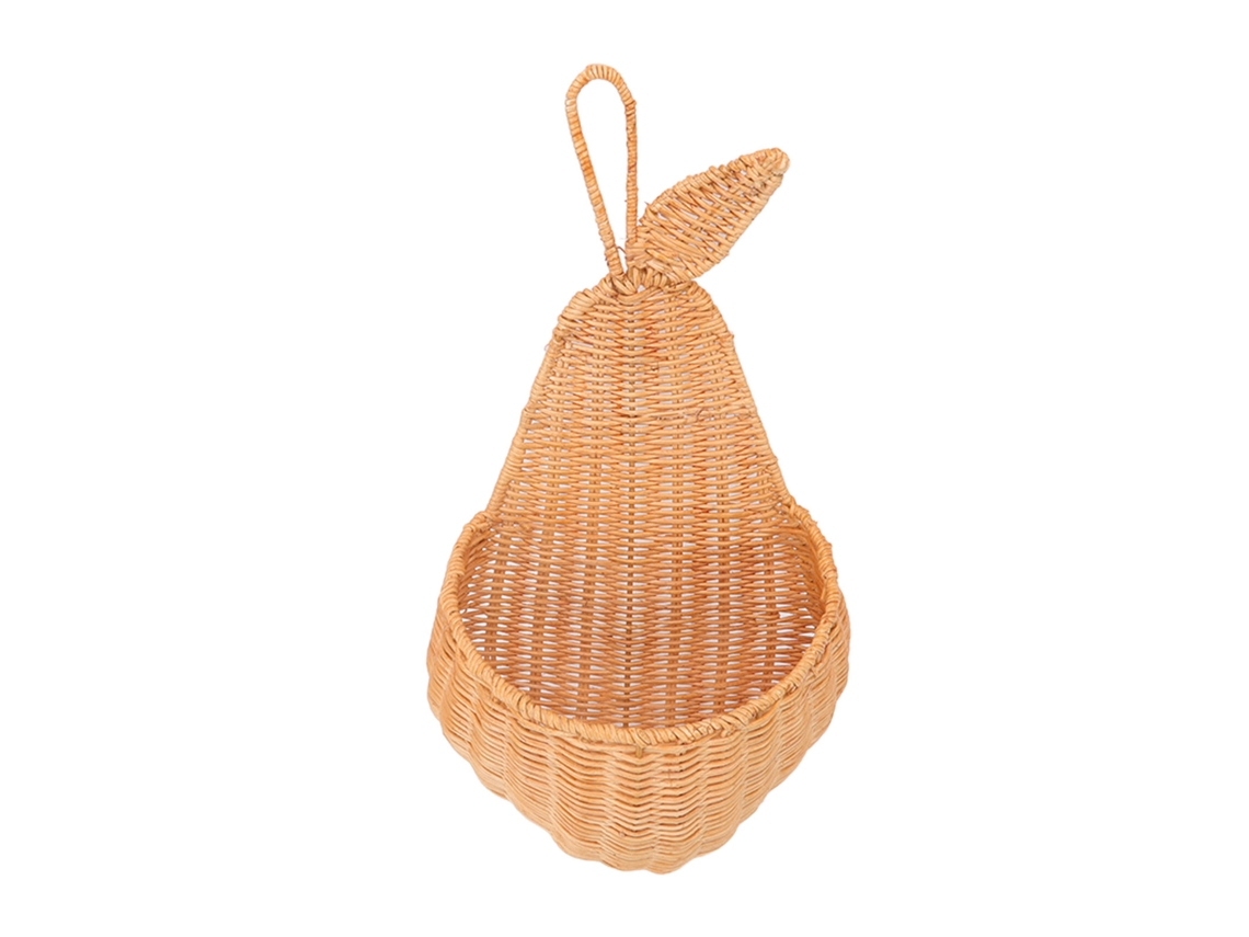Cesta de Parede de Rattan Forma de Fruta S/MARCA