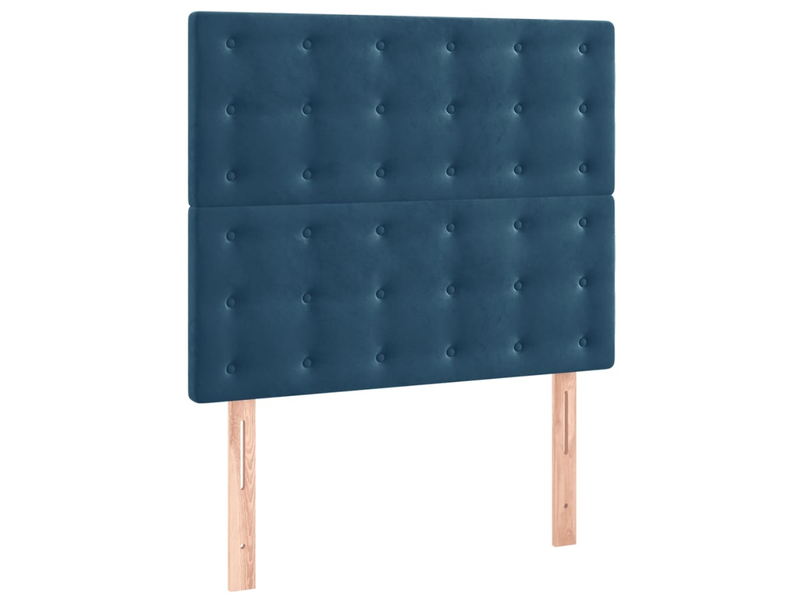 Cabeceira azul-escura 90x5x118/128 cm Veludo MAISON EXCLUSIVE