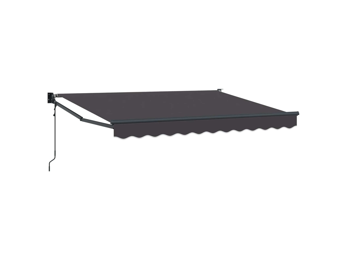 Conjunto 1 Toldo Retrátil Vidaxl Antracite Poliéster (3,5 X 2 M)