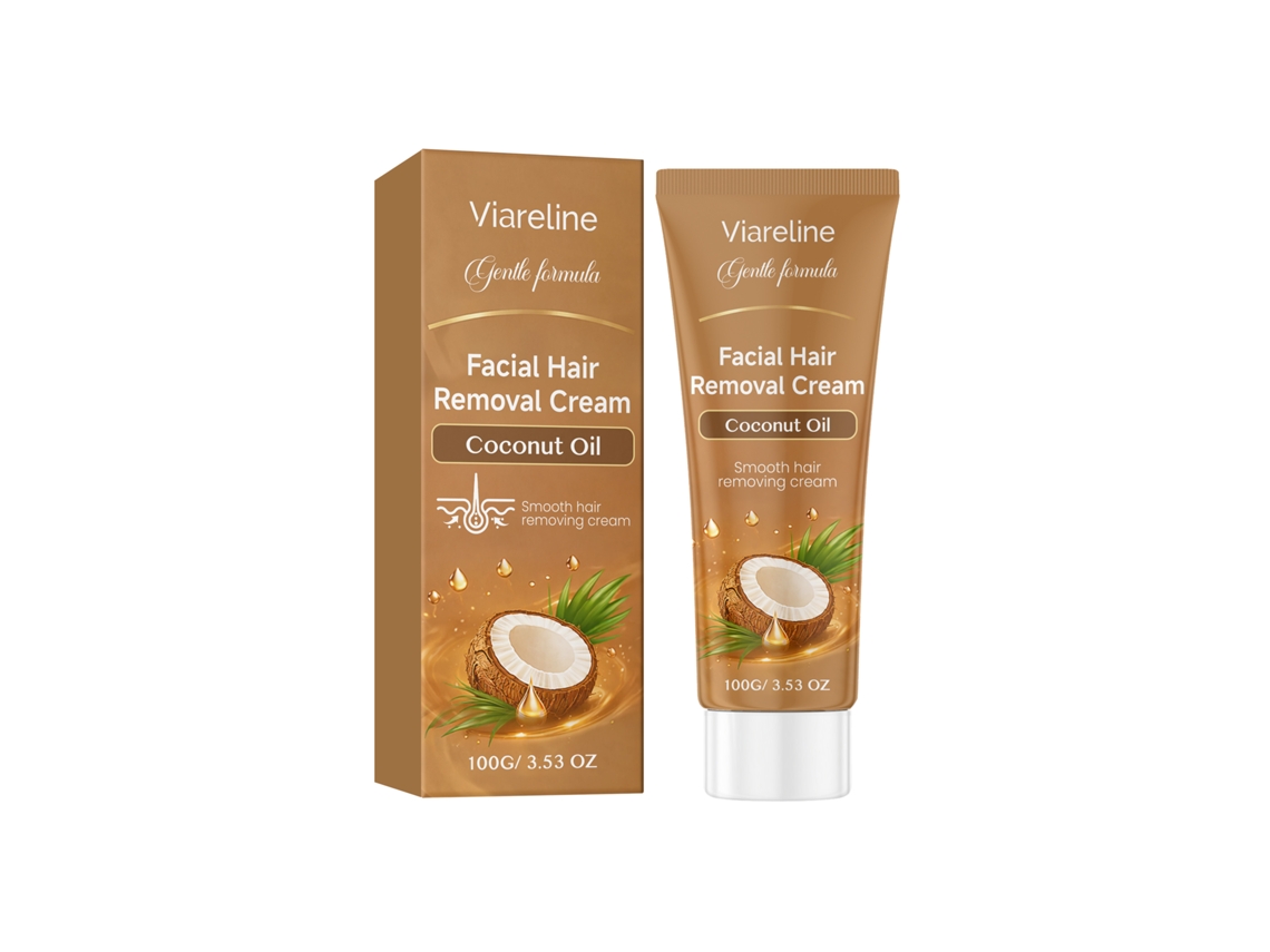 Creme Depilatório Facial Óleo de Côco Viareline