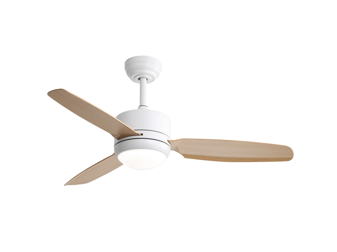 Ventilador de Teto de 46 Polegadas com Luz 3 Pás Abs, 6 Níveis de Velocidade e Motor Dc com Controle Remoto Ótimo para o Quarto py