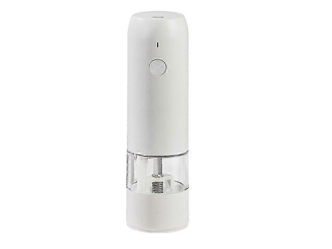 Moedor Elétrico Automático De Pimenta E Sal Com Carregamento Usb, Moedor De Especiarias Com Ajuste De Moagem Nostalgia88 (branco)