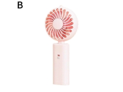 Mini Ventilador De Mão Plástico, Portátil, Para O Verão, Alimentado Por Bateria, Modelo 2025.