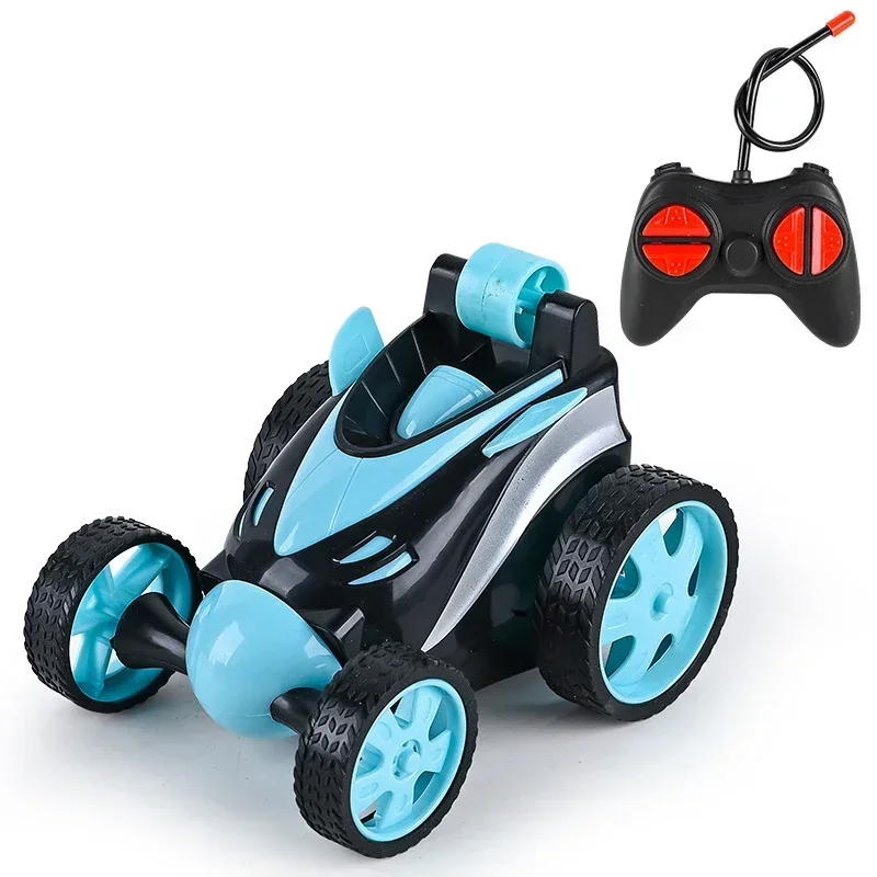 (azul) Off-road Controle Remoto Stunts Rc Geral Metal E Plástico Crianças Mover E Derrubar Brinquedos