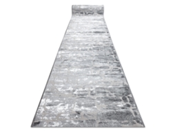 Passadeira Structural Mefe 6184 Dois Níveis de Lã Cinza Cinza Escuro 70 cm