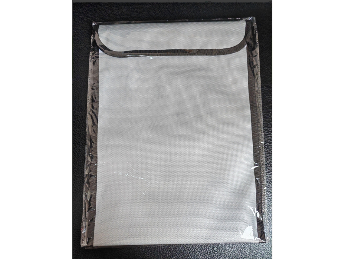 Bolsa protetora contra fogo e água, 3 pack, para documentos, dinheiro, passaporte, prata, 28x38cm | S/MARCA