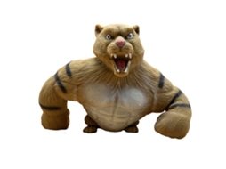 Walshlxq figura Elástica de Gorila Y Tigre de Tpr Suave para Estirar, Tirar Y Doblar, Juguete para Aliviar El Estrés Y La Decompresión