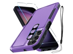 Capa Protetora Completa, Resistente E À Prova De Choque, Protetor De Lente Da Câmera.lavanda, Para Samsung A37