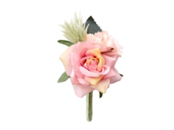 Laxiscreed Corsagem De Rosa Artificial Cor De Pele Para Noiva E Damas De Honra