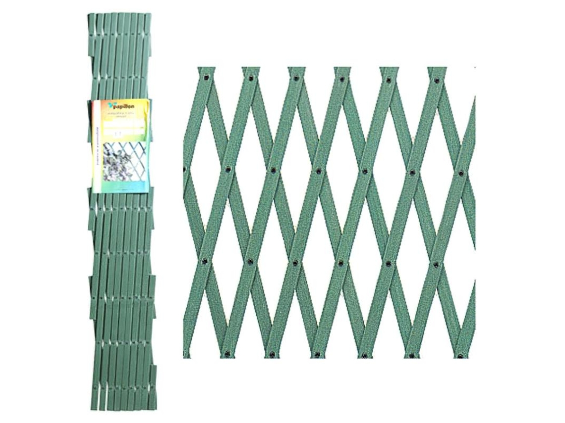 Treliça extensivel pvc verde 2x1 metros
