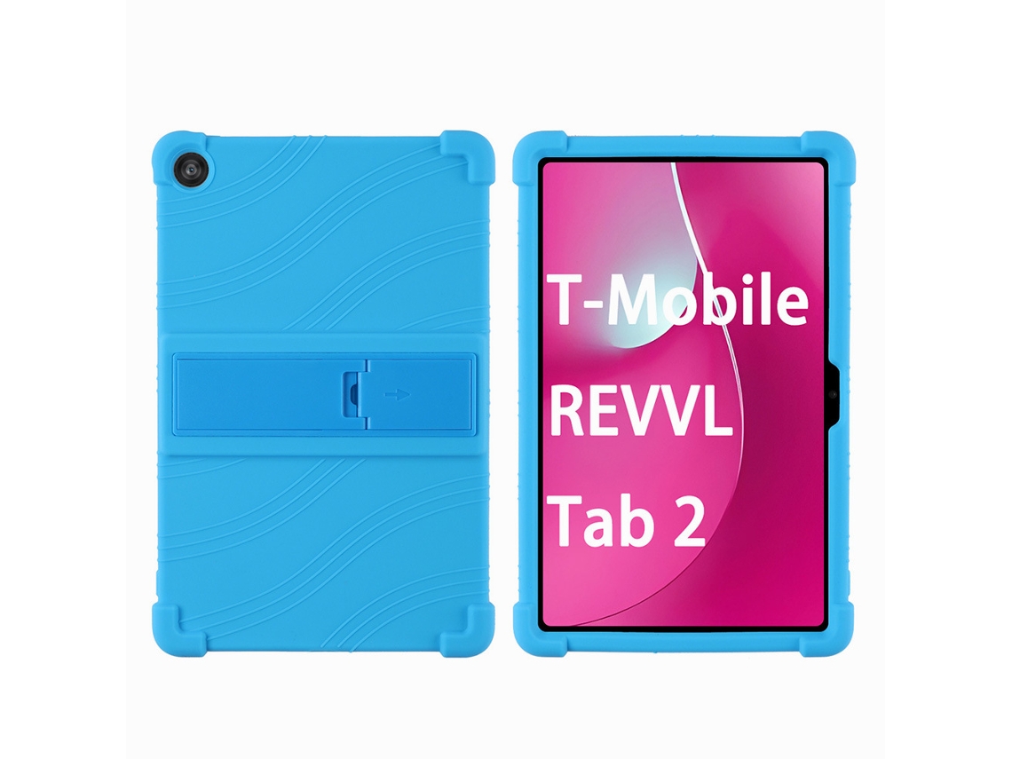 Capa De Silicone Macio E Resistente A Impactos, Compatível Com O Tablet T Mobile Revvl Tab 2 De 10,1 Polegadas.azul Celeste Yunzii