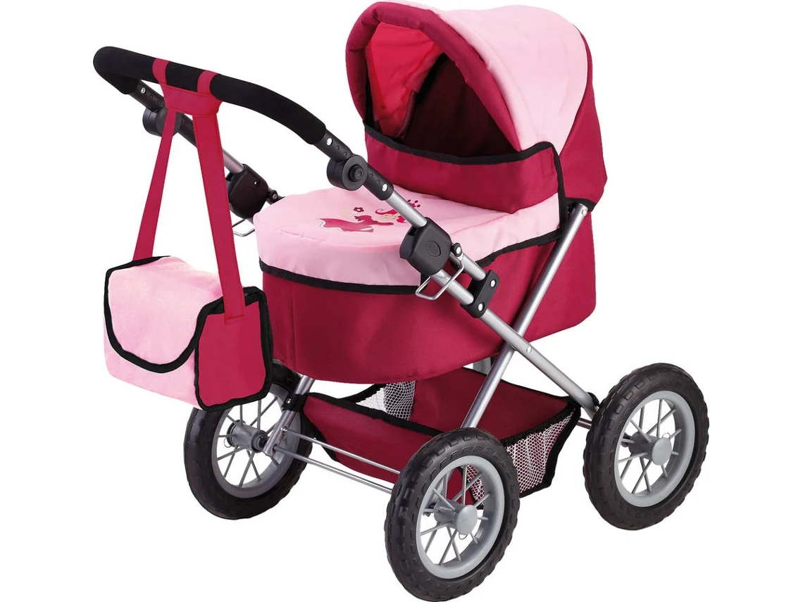 Carrinho de Passeio Boneca BAYER Trendy Vermelho
