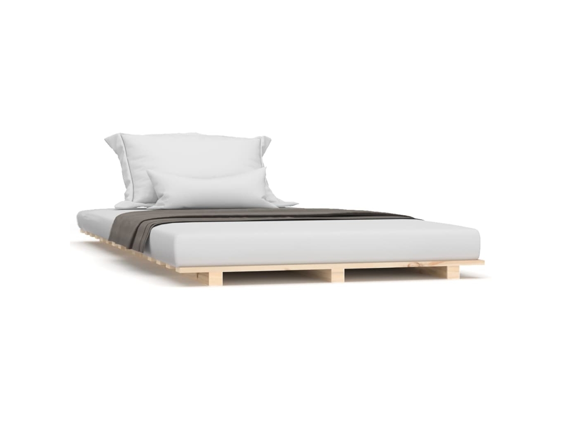 Estrutura de Cama 90x190 Cm Madeira de Pinho Maciça MAISON EXCLUSIVE