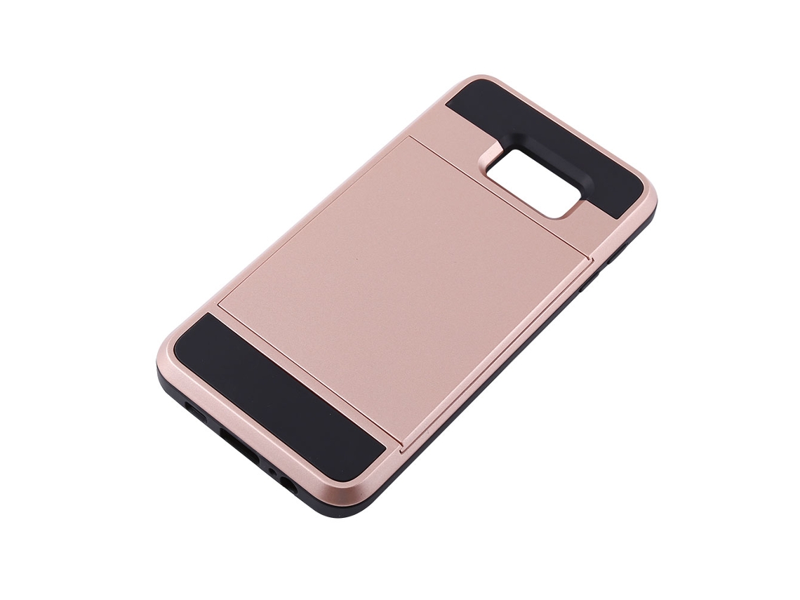 Capa para Samsung S6 Edge Plus com slot para cartão EOOCOO (ouro rosa)