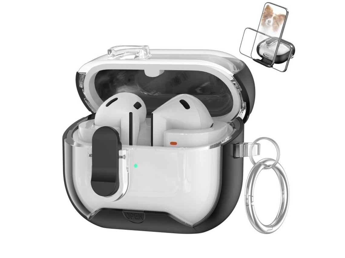 Capa Protetora Halinuia Pc Rígido Modelo Bg3 (compatível Galaxy Buds3/3 Pro, Série Starchain Com Suporte)