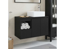 Vidaxl Conjunto De Móveis Para Banheiro 2 Unid. Preto
