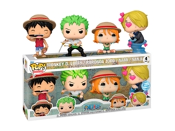 Pop Pack 4 bonecos One Piece Funko exclusivo