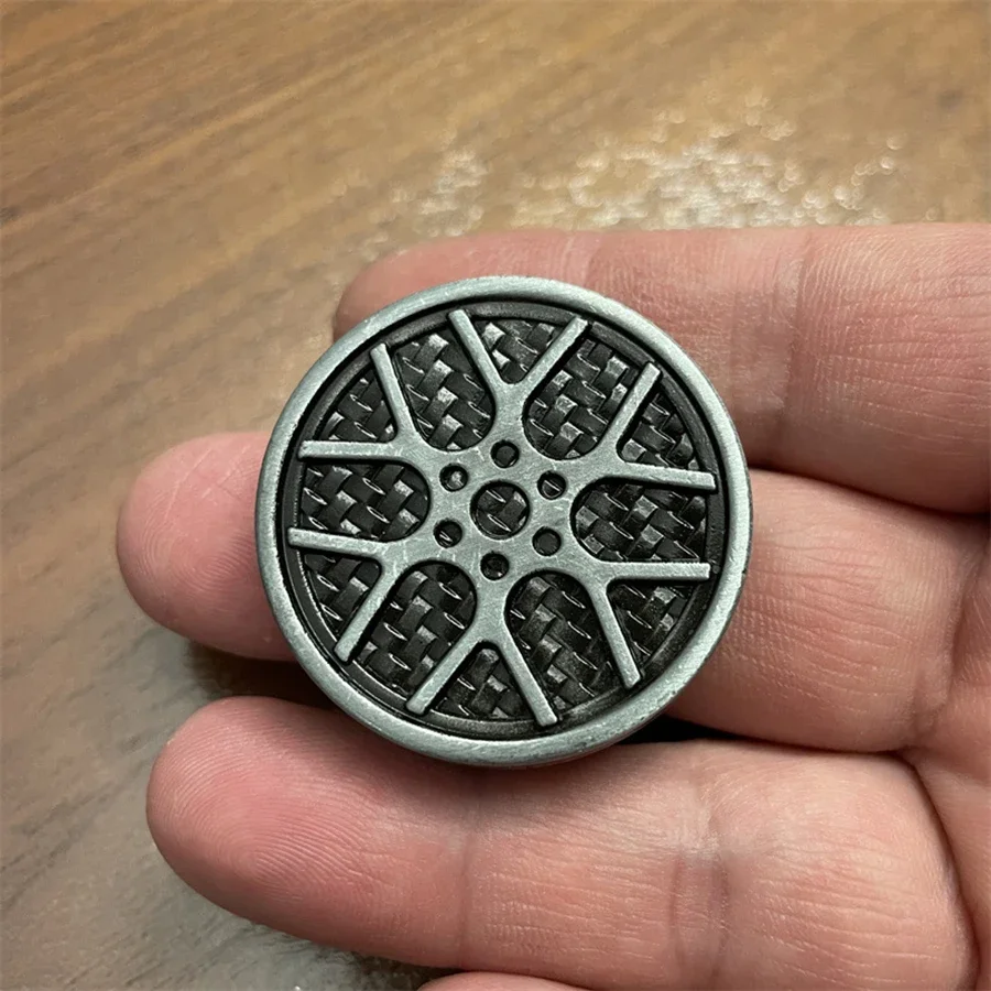Brinquedo Antiestresse Giratório De Dedo Magnético De Metal Edc