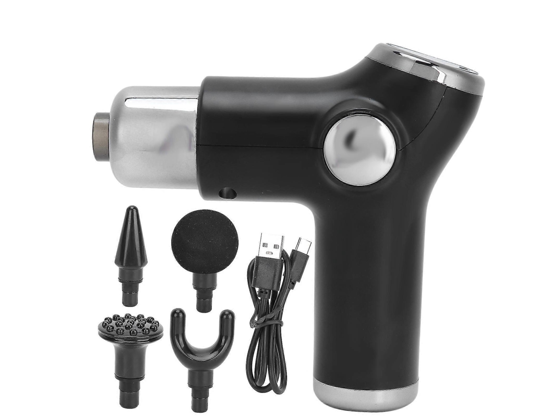 Pistola De Massagem Elétrica Profissional Para Tecidos Profundos Preta Nostalgia88
