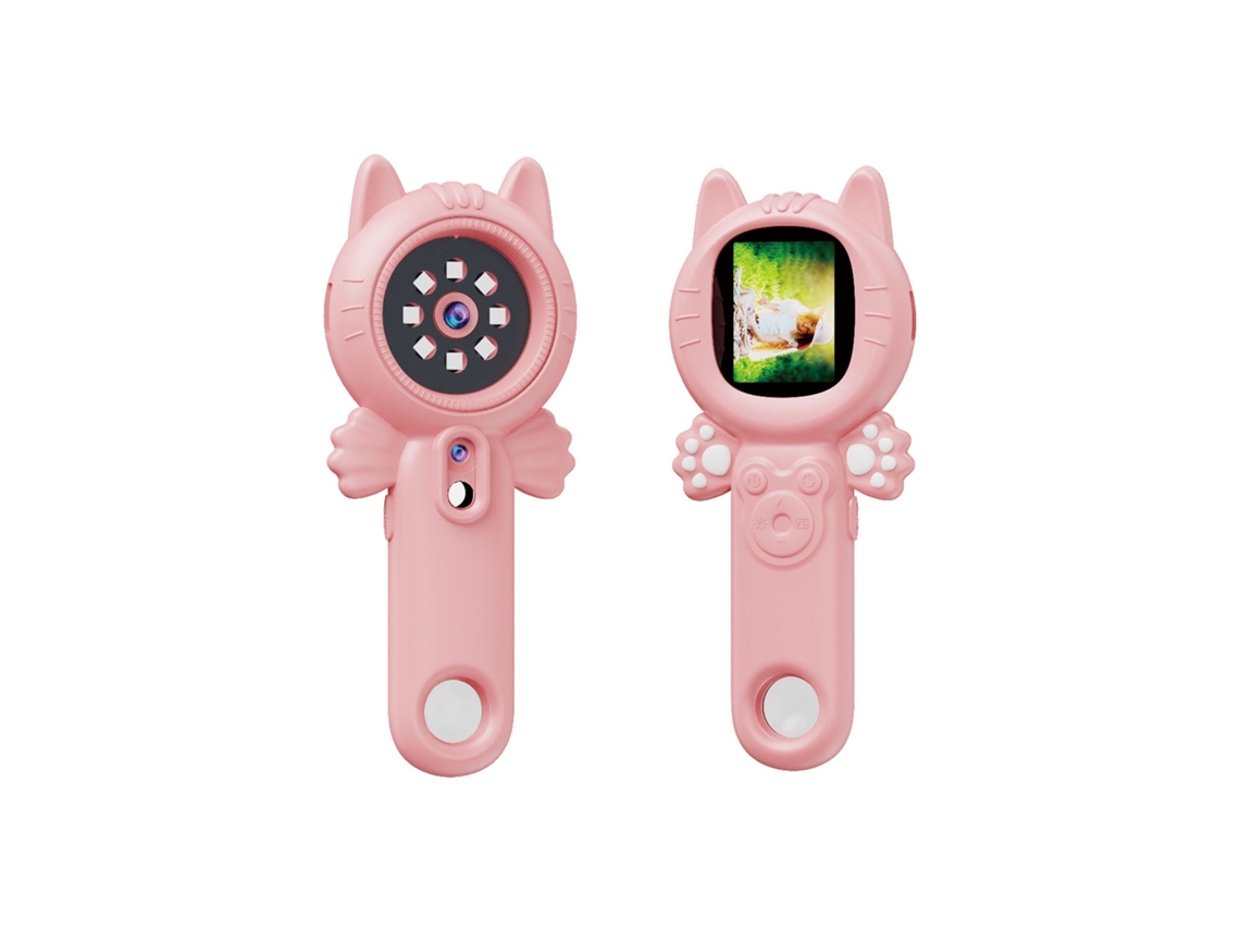 Lupa Microscópio 500x, Ecrã De 2,0 Polegadas (rosa), 3 Níveis, Silicone Elysve