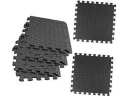Tapete de Eva Preto Besportble, 8 Peças, Design Exclusivo para Pisos Ginásio, Absorvente Impacto e À Prova
