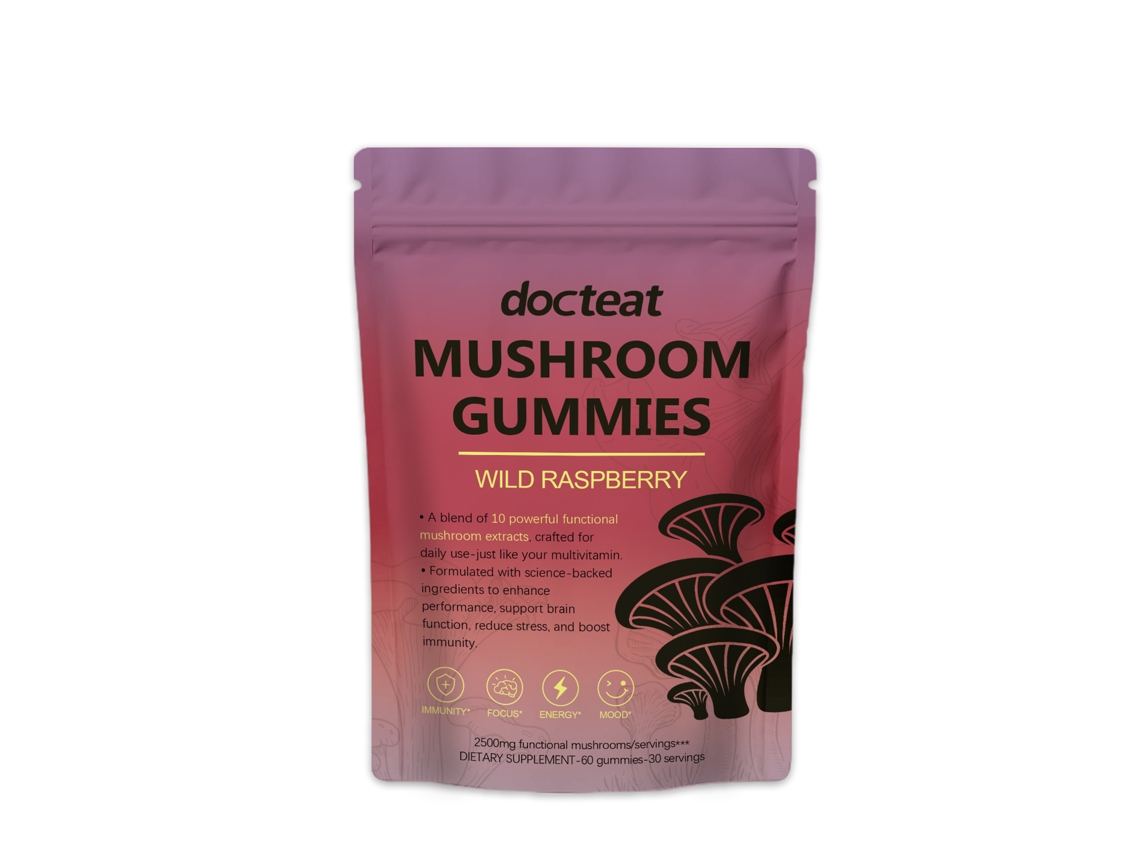 Gomas de Cogumelo LAXISCREED para Melhora da Vitalidade e Energia