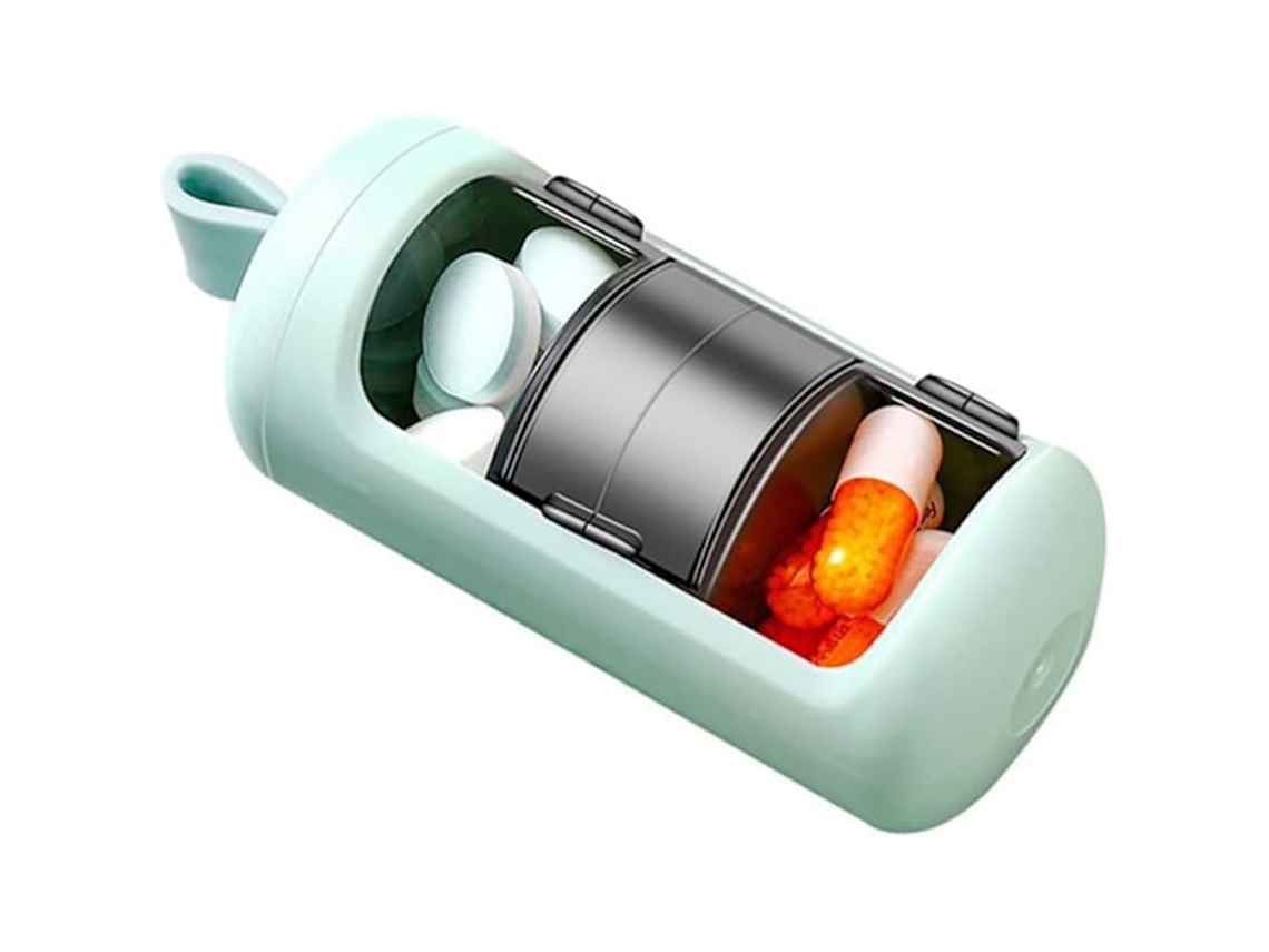 Porta Comprimidos De Bolso Para 7 Dias Com 3 Compartimentos, Zqkla Aquaforge