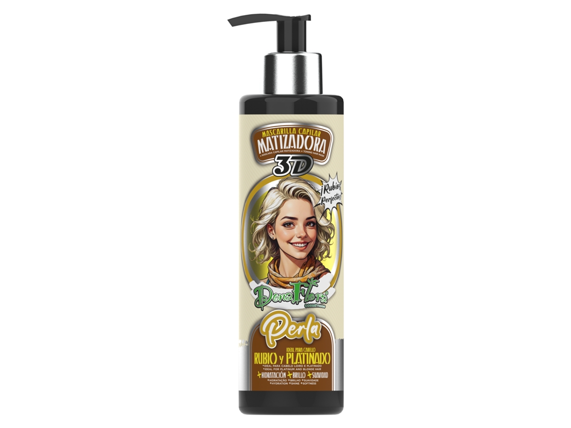 Dona Flora Matizadora 3d Pérola Pigmento Brilho 300ml