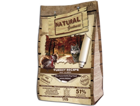 Ração para Cães NATURAL GREATNESS (2Kg - Seca - Adulto - Sabor: Peru)