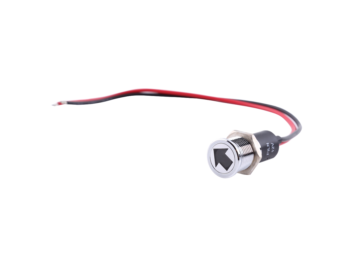 Indicador De Luz Led 12v 14mm Painel Painel De Bordo Alerta Névoa Sinal De Virar Vermelho Azul Verde Para Carro Moto Barco