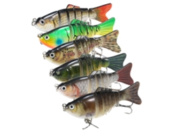 Isca Artificial de Pesca 7 Segmentos Lifelike
