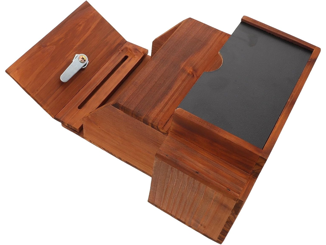 Caixa de Sugestões Madeira Alipis Retro, Recipiente para Ofertas da Igreja, Correio com Fechadura, Gorjetas Co