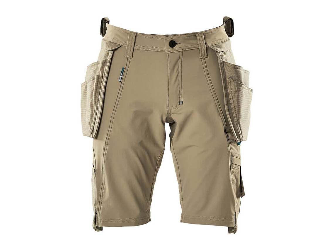 Calças Curtas Com Bolsos Pendurados Advanced 17149 Beige 48 MASCOT