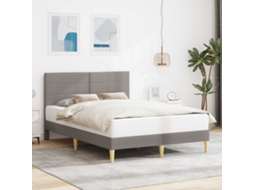 Vidaxl Estrutura Da Cama Cinzento-acastanhado 160 X 200 Cm Tecido