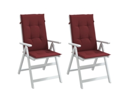 Vidaxl Almofadões Cadeiras Altas 2 Pcs 120x50x4 Cm Mesclado Tecido