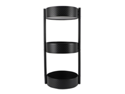 Organizador de Especiarias Rotativo 3 Camadas 360 Graus para Cozinha Aço Carbono