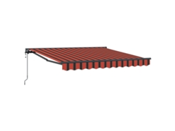 Conjunto 1 Toldo Retrátil Vidaxl Laranja Alumínio (300 X 250 Cm)