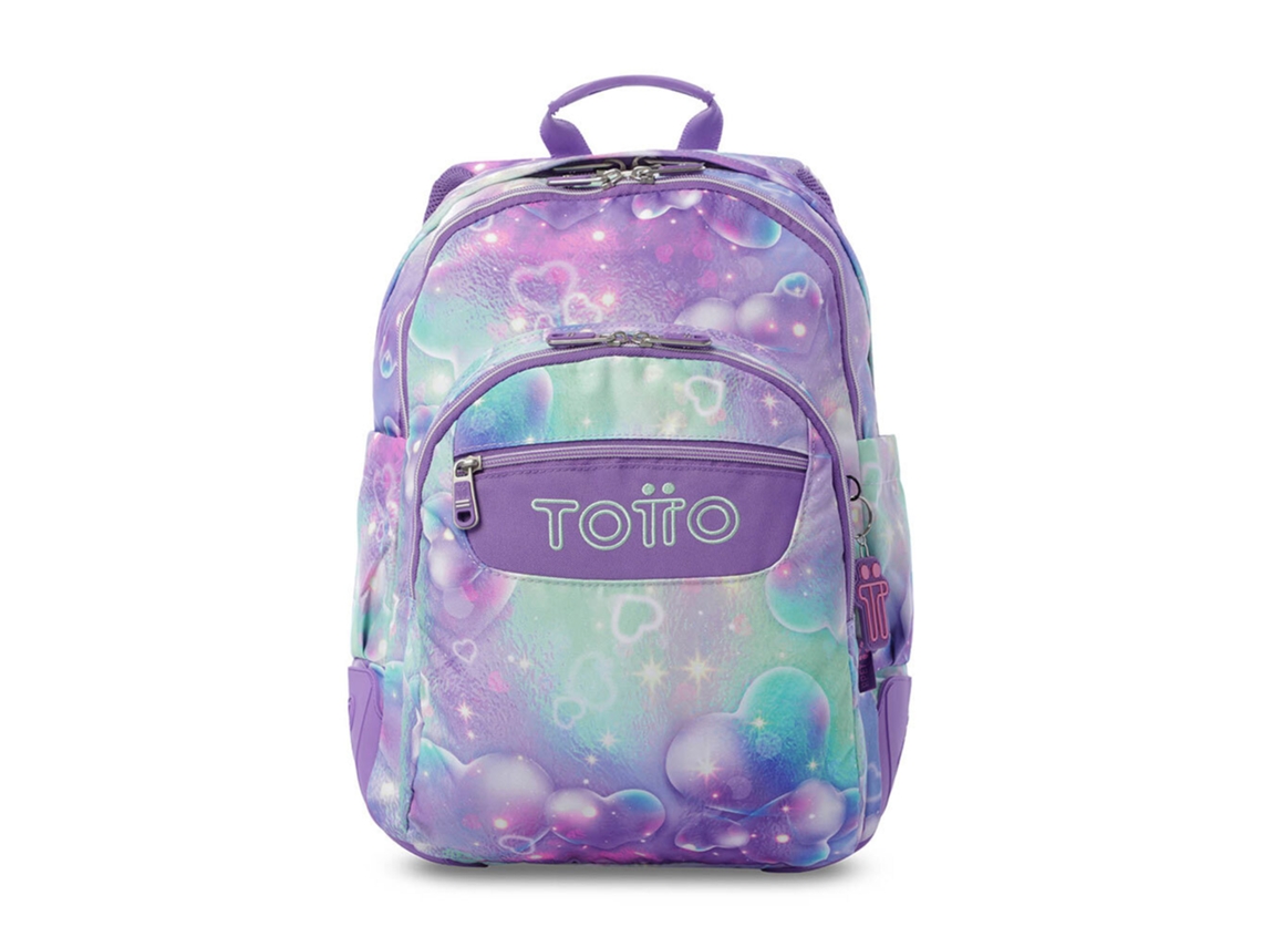 Mochila Escolar TOTTO Heart, 44 X 33 X 13,5 Cm, Roxo