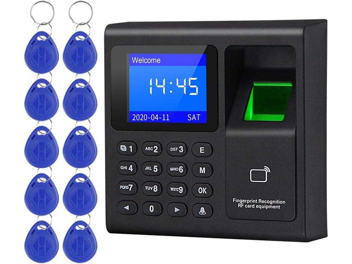 Máquina de Controle de Ponto Biométrica Inteligente com Impressão Digital BRILVIBERA