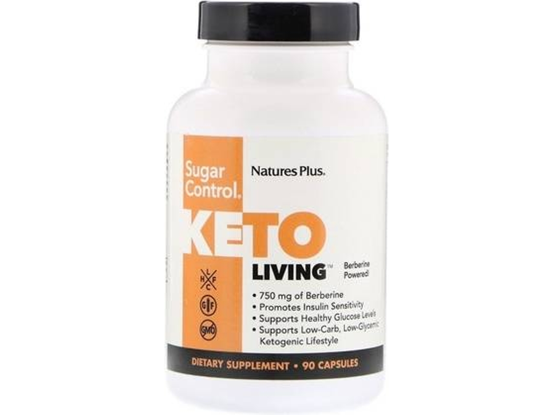 Suplemento Alimentar NATURES PLUS Keto Living Sugar Control (90 cápsulas)
