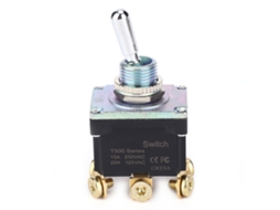 Interruptor Toggle À Prova D'água T502b 6 Pinos Base De Nylon 15a 250vac/20a 125vac