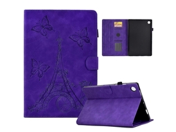 Capa De Couro Texturizado Para Tablet Lenovo M10 Plus Tower