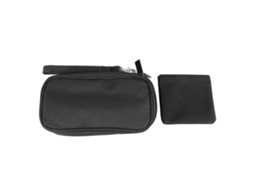 Bolsa De Armazenamento De Suprimentos Digitais Preta Com Bolsa Para Fone De Ouvido E Acessórios Para Dispositivos Móveis Inteligentes