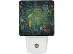 Luz noturna LED com sensor de presença para corredores e banheiros.