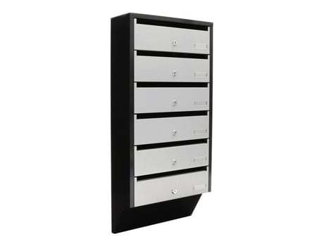 Caixa De Correio Rottner Depósito 6 Prata Preto Rottner Security